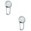 2Pcs Multifunctional Clip on Watch White Dial for Timekeeping 7