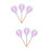 18Pcs White Glitter Cake Toppers Creative Cupcake Picks for Parties 7