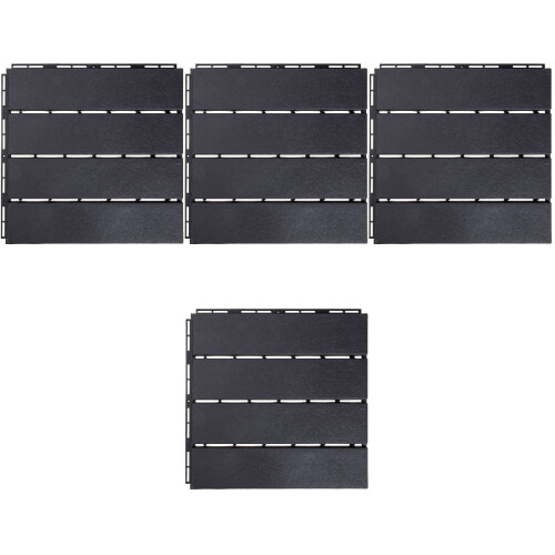 4Pcs Stable Outdoor Floor Plastic Interlocking Balcony Tiles 2