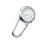2Pcs Multifunctional Clip on Watch White Dial for Timekeeping 9