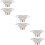 6Pcs Kitchen Floor Drain Durable Rust-Resistant Square Filtering Cover 9