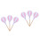 18Pcs White Glitter Cake Toppers Creative Cupcake Picks for Parties 4