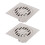 6Pcs Kitchen Floor Drain Durable Rust-Resistant Square Filtering Cover 11