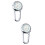 2Pcs Multifunctional Clip on Watch White Dial for Timekeeping 8