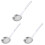 3Pcs Stainless Steel Juice Filter and Kitchen Colander Silver 2