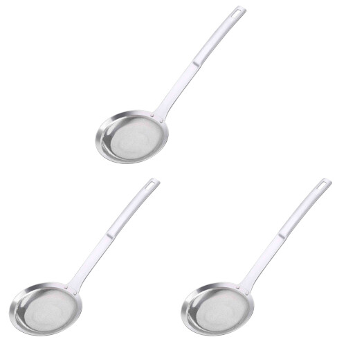 3Pcs Stainless Steel Juice Filter and Kitchen Colander Silver 1