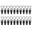 80Pcs Black Boot Clips Rotatable Hanging Hooks for Laundry and Closet 1