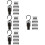 80Pcs Black Boot Clips Rotatable Hanging Hooks for Laundry and Closet 8