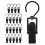 80Pcs Black Boot Clips Rotatable Hanging Hooks for Laundry and Closet 3