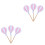 18Pcs White Glitter Cake Toppers Creative Cupcake Picks for Parties 3