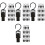 80Pcs Black Boot Clips Rotatable Hanging Hooks for Laundry and Closet 5