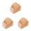 21Pc Light Brown Wood Coasters for Cups with Finish 2