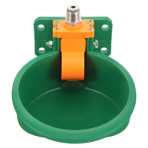 2Pcs Automatic Cow Waterer Green Plastic Livestock Drinking Bowl