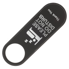 8Pcs Black Do Not Disturb Door Hanger Signs for Bathroom Hotel Office