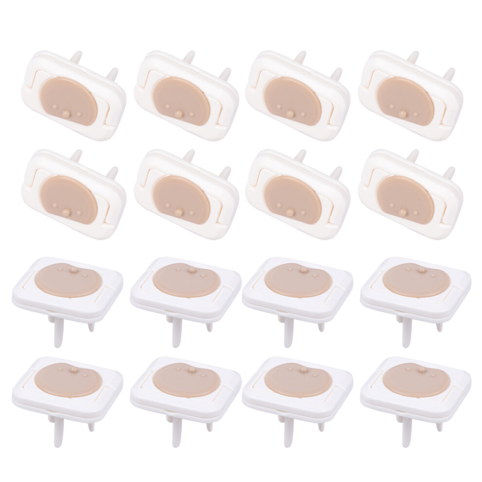 Happyyami 72Pcs Brown Protection Socket Covers Durable Baby Proof Outlet Safety