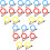 24Pcs Detachable Toddler Leash Walking Rope Durable Assorted Colors 7