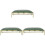 3Pcs Practical Manicure Hand Pad Comfortable Wrist Pillow Dark Green 2