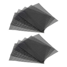 20Pcs Black Plastic Flowerpot Mesh Pads for Home Use Drainage Gaskets