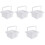 5Pcs White Paint Brush Holders Multi-Function Portable Brush Cleaners 3