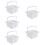 5Pcs White Paint Brush Holders Multi-Function Portable Brush Cleaners 11