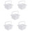 5Pcs White Paint Brush Holders Multi-Function Portable Brush Cleaners 8