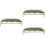 3Pcs Practical Manicure Hand Pad Comfortable Wrist Pillow Dark Green 6