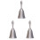 3Pcs Restaurant Call Bell Silver Lightweight Practical Table Hand Bell 2