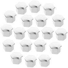 40Pcs Silver Plastic Wheel Nut Hub Screw Protectors Car Lug Nut Covers