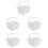 5Pcs White Paint Brush Holders Multi-Function Portable Brush Cleaners 6