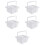 5Pcs White Paint Brush Holders Multi-Function Portable Brush Cleaners 7