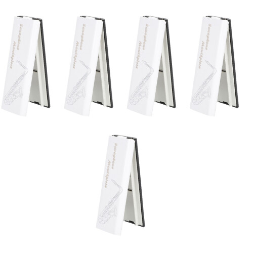 5Pcs Durable ABS White Plastic Oboe Reed Storage Holder Box 2