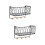 2Pcs Black Iron Wall Mounted Rack for Mail Keys Hat with Hooks 4