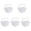 5Pcs White Paint Brush Holders Multi-Function Portable Brush Cleaners 2
