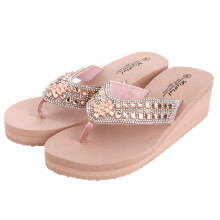 3Pairs Pink Summer Women Non-Slip Beach Slip Sandals
