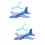 2Pcs Lightweight Blue Glider Toy Foams Airplane Model for Playing 7