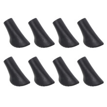 40Pcs Hiking Pole Tips Black Silicone Wear-Resistant Trekking Covers