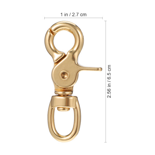6Pcs Brass Bag Lobster Clasp Snap Hook for Straps 1
