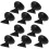250Pcs Black Plastic Glass Suction Cups Reusable Home Use 2