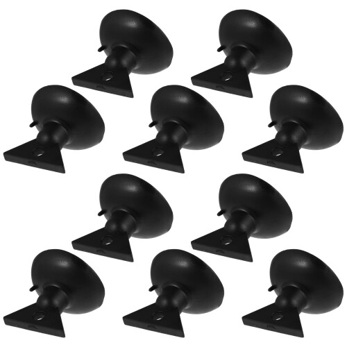 250Pcs Black Plastic Glass Suction Cups Reusable Home Use 1