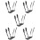 10Pcs Professional Black Hard Hat Chin Straps Adjustable Strap 9