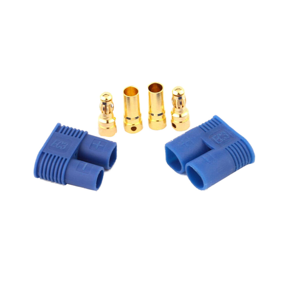 6Pcs Blue Gold Plated 3Mm Banana Plug Connectors Female Copper For Rc 302888273355