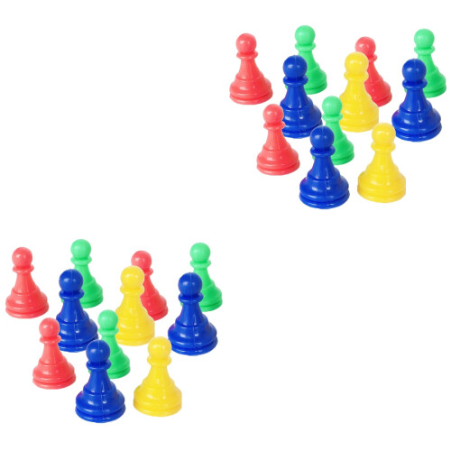 128Pcs Kids Chess Checkers Plastic Replacement Pegs in Assorted Colors 2