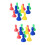 128Pcs Kids Chess Checkers Plastic Replacement Pegs in Assorted Colors 7