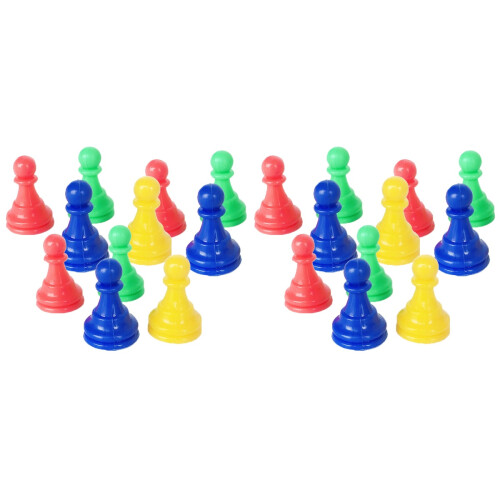 128Pcs Kids Chess Checkers Plastic Replacement Pegs in Assorted Colors 1