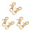 6Pcs Brass Bag Lobster Clasp Snap Hook for Straps 8