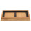 2Sets Bamboo Sharpening Stone Base with Rubber Grip for Home Use Khaki 1