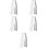5Pcs Durable ABS White Plastic Oboe Reed Storage Holder Box 5