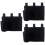 3Pcs Black Bedside Hanging Organizer Bags Multipurpose Storage Pouch 5