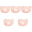 5Pcs Lightweight Pink Cat Cone Collar for After Surgery Protection 5