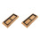 2Sets Bamboo Sharpening Stone Base with Rubber Grip for Home Use Khaki 5